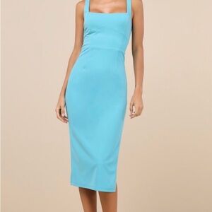 Lulu's Turquoise Midi Dress
